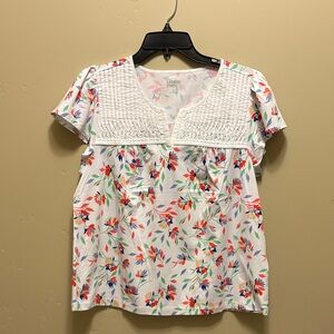 Lands End short  sleeve blouse